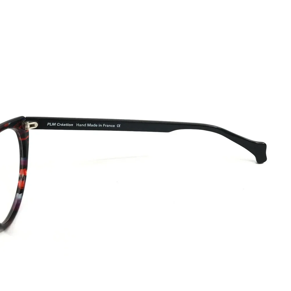 PLM Creation Eyeglasses Frames RE-BELLE VI 151 Black Blue Red Speckled 54-15-145